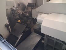 Five axis sliding head Cnc lathe with turret