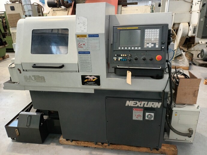 Tornio a fantina mobile a 5 assi Cnc Nexturn SA-12B