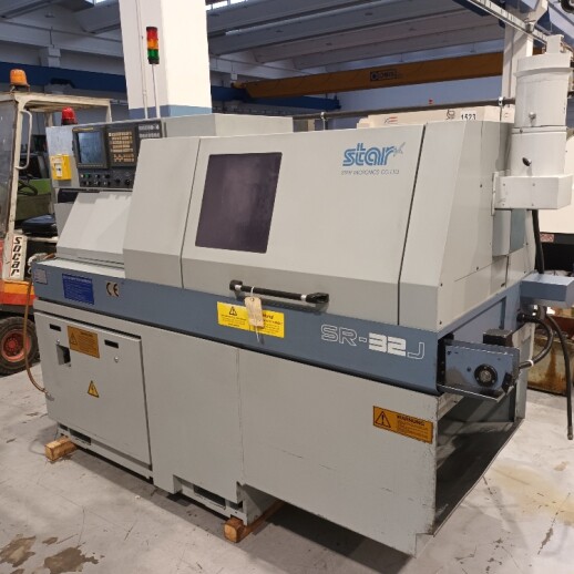 Tornio a fantina mobile a 5 assi Cnc Star SR-32J